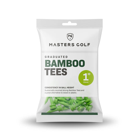 Bamboo Graduated Golf Tees 1" Bag (Pack of 25 Lime)