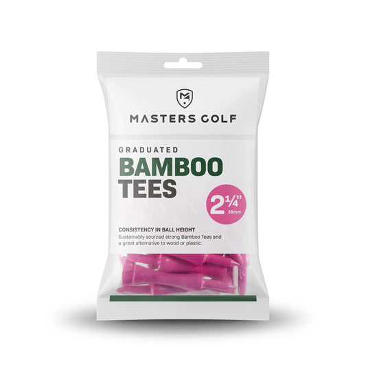 Bamboo Graduated Golf Tees 2 1/4" Bag (Pack of 20 Pink)