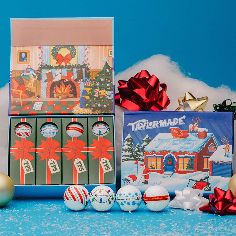 TaylorMade TP5 Stripe Holiday Golf Balls - Limited Edition