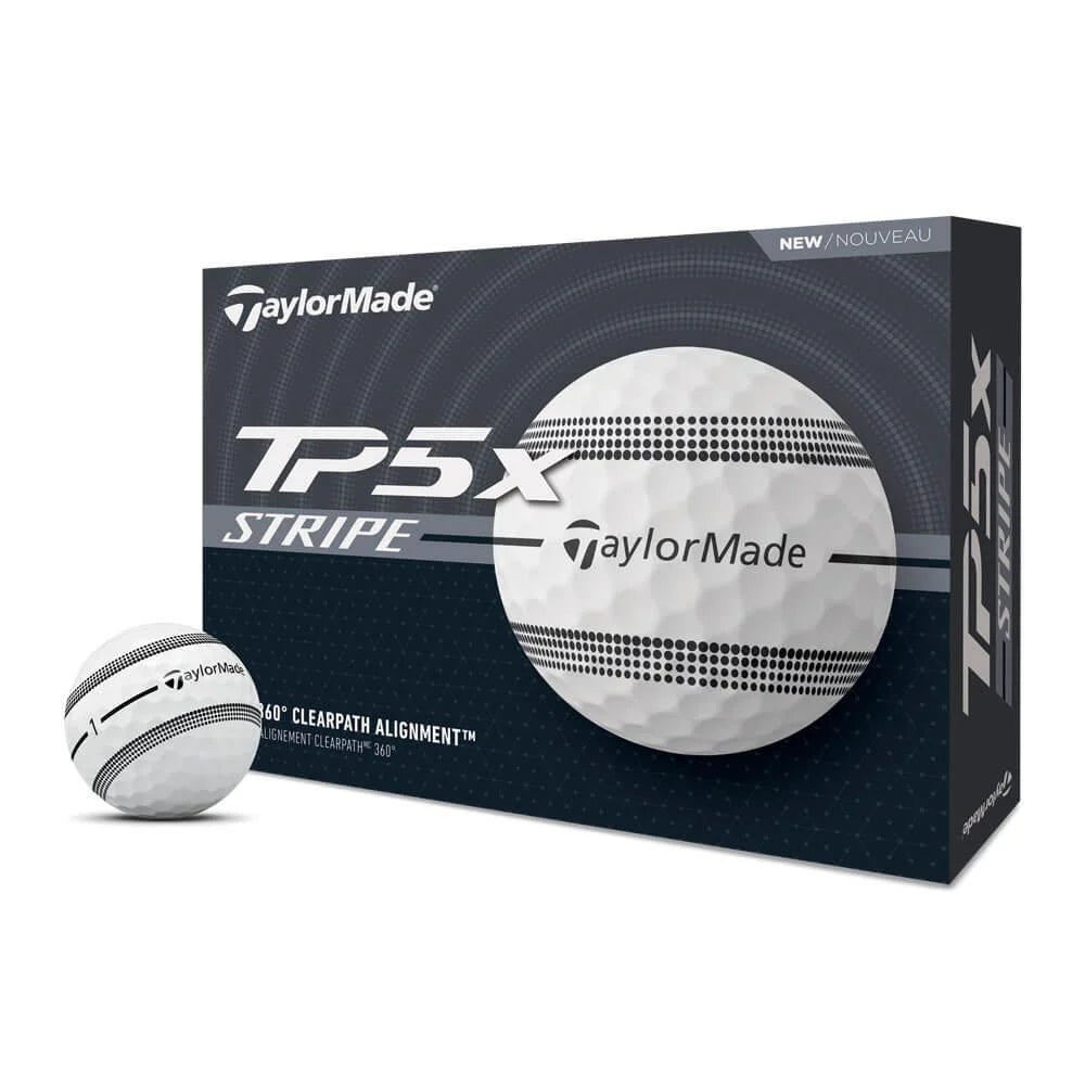 TaylorMade TP5x Stripe Dozen Golf Balls – Foregolf