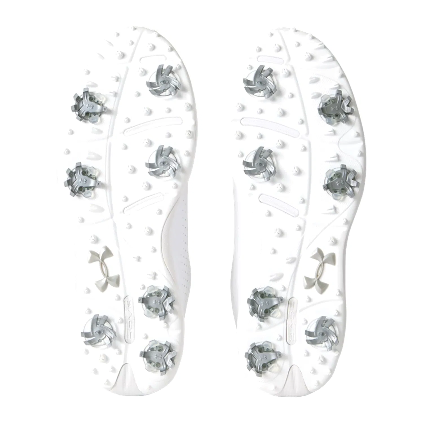 Under Armour Drive Fade Golf Shoes (White/White/Metallic Silver)