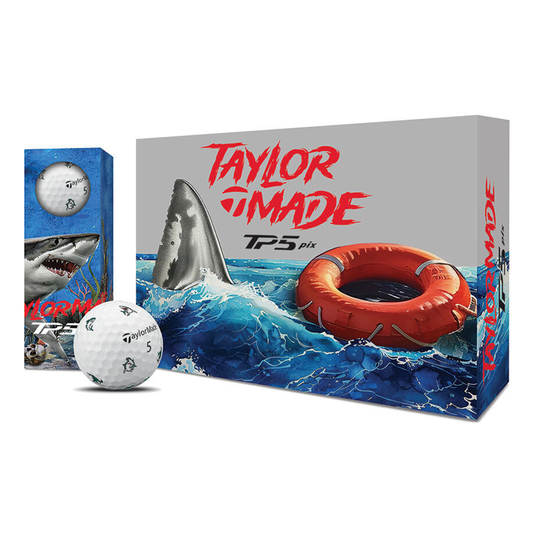 TaylorMade TP5 Pix Sharks Dozen Golf Balls - Limited Edition