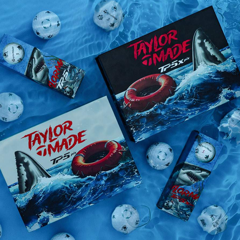 TaylorMade TP5 Pix Sharks Dozen Golf Balls - Limited Edition