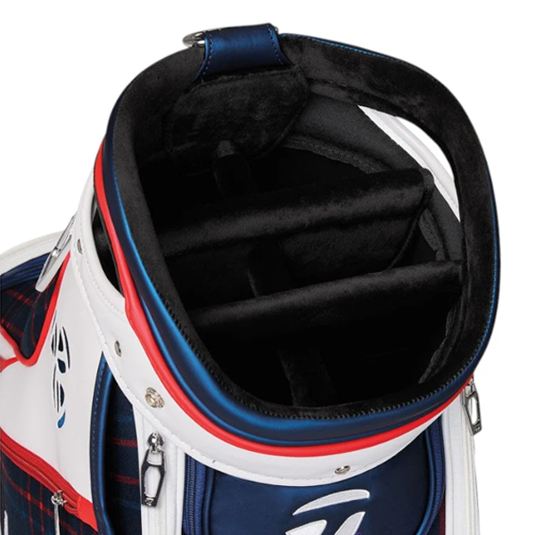 TAYLORMADE LADIES LIMITED EDITION PATRIOTIC PLAID GOLF STAFF BAG