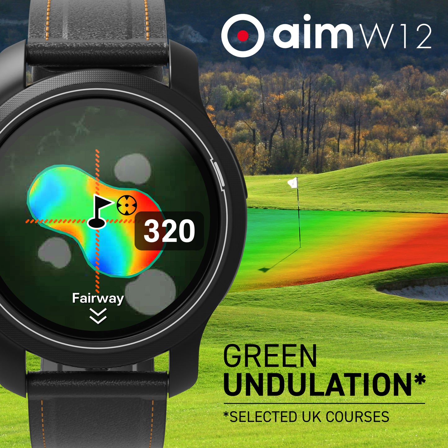 Golfbuddy AIM W12 GPS Full Colour touch screen Watch