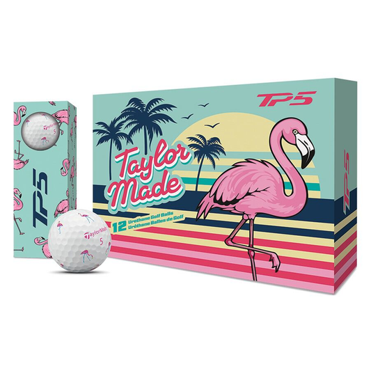 TaylorMade TP5 pix Flamingo Golf Balls (Dozen) - Limited Edition