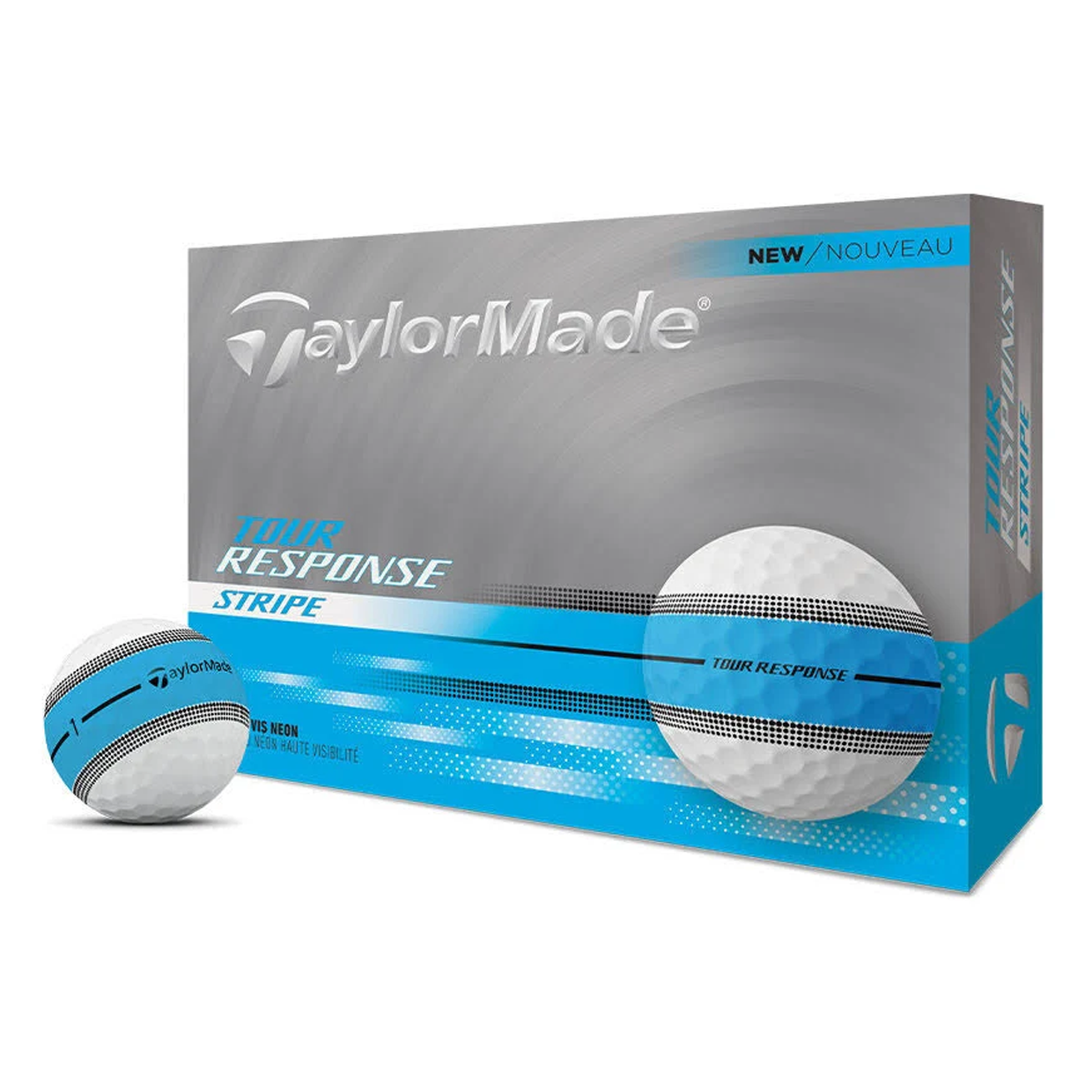 TaylorMade Tour Response Stripe Blue Dozen Golf Balls