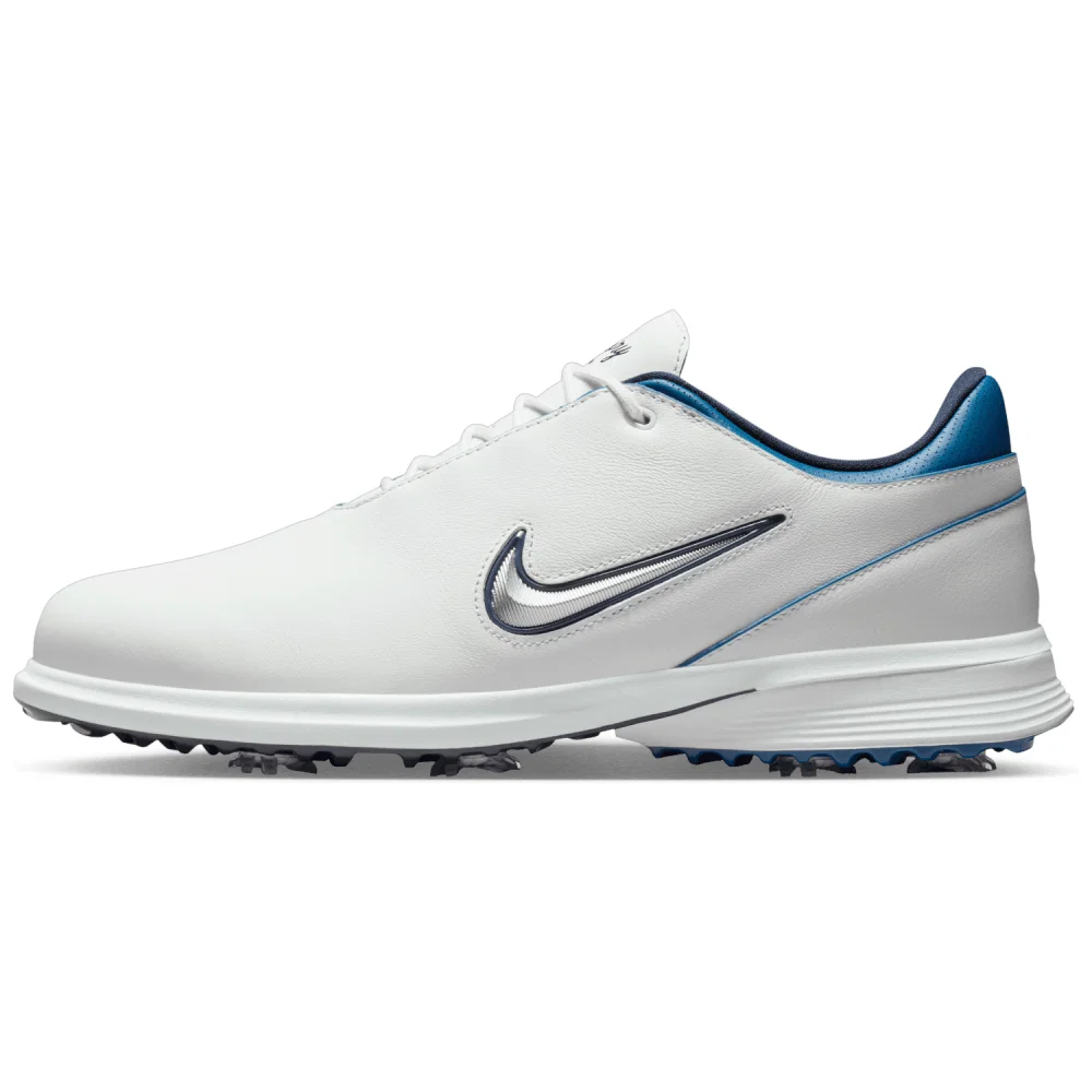 Nike Victory Tour 4 Golf Shoes (Summit White/Metallic Silver/Court Blue)