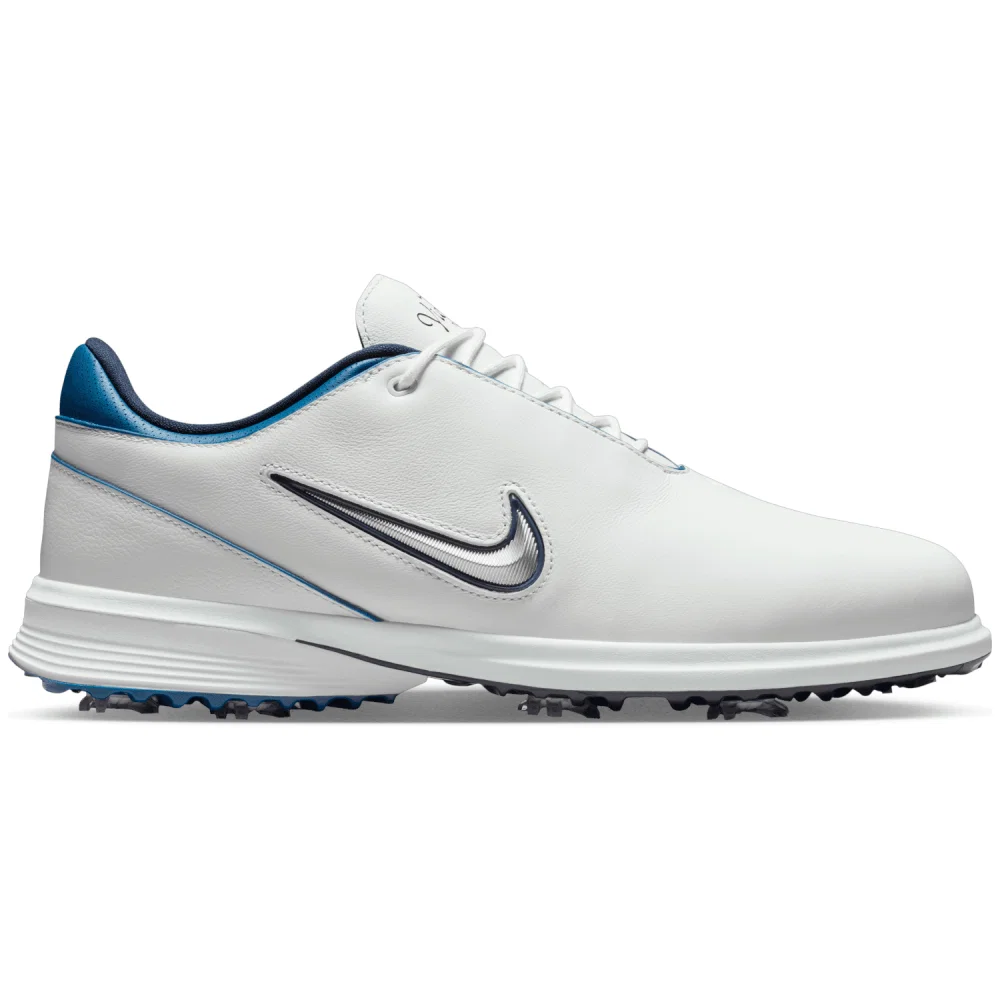 Nike Victory Tour 4 Golf Shoes (Summit White/Metallic Silver/Court Blue)
