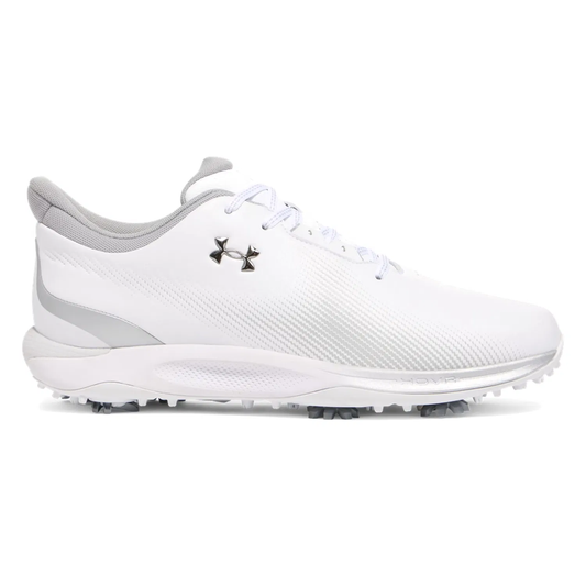 Under Armour Drive Fade Golf Shoes (White/White/Metallic Silver)