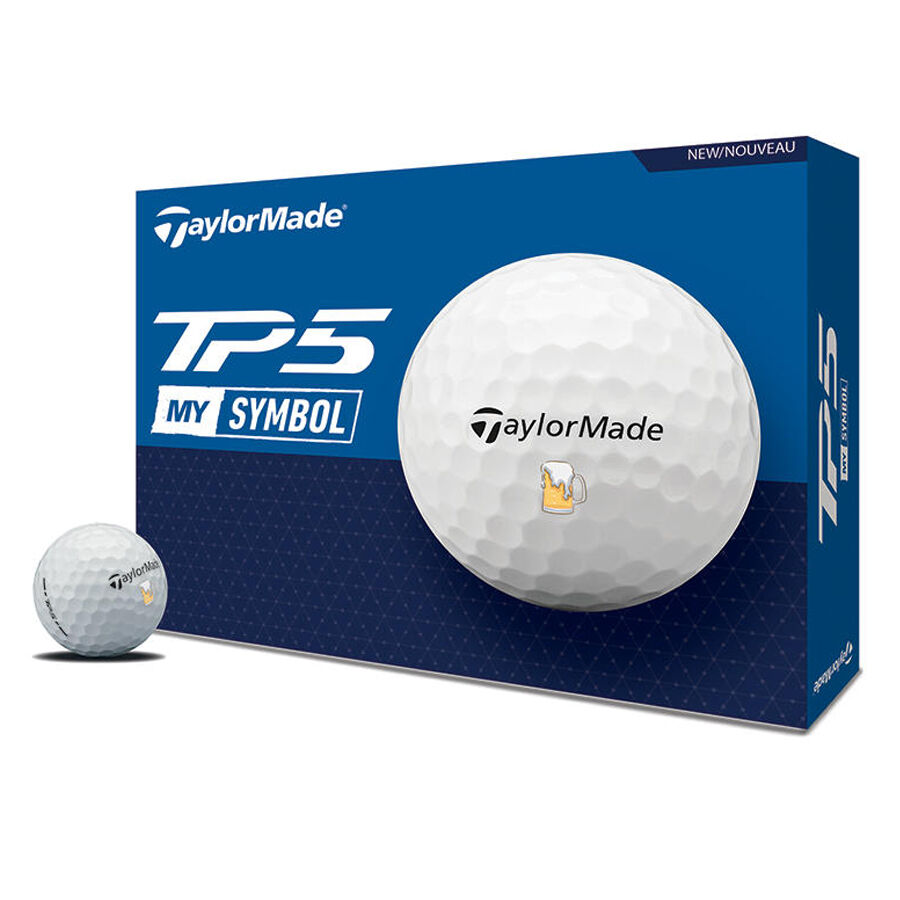 TaylorMade MySymbol TP5 Beer Golf Balls - Limited Edition